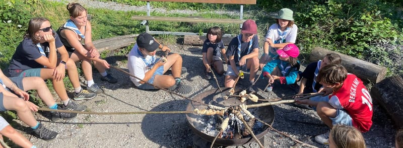 Stockbrot am Feuer